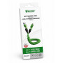 Vakoss MLU680G 4-in-1-kabel, 1,5 m, 60 W, 3 A, QC/PD, groen