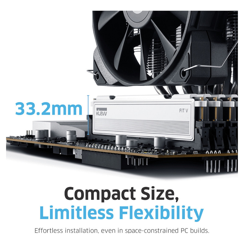 Klevv FIT V KD5AGU880-60A300F DDR5-geheugenkit, 32 GB (2 x 16 GB), DDR5-6000, CL30