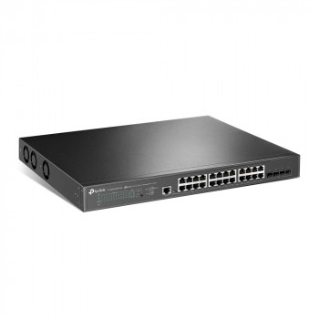 TP-Link JetStream TL-SG3428XPP-M2 beheerde L2+-netwerkswitch, 2.5G Ethernet, PoE, 1U, zwart