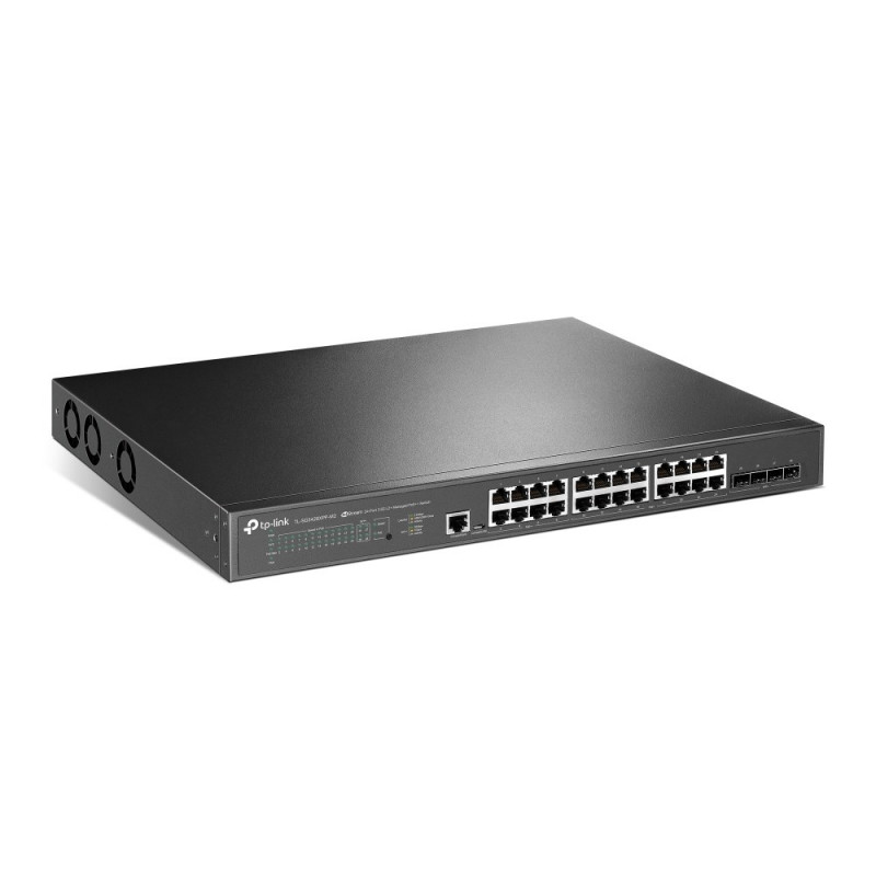 TP-Link JetStream TL-SG3428XPP-M2 beheerde L2+-netwerkswitch, 2.5G Ethernet, PoE, 1U, zwart