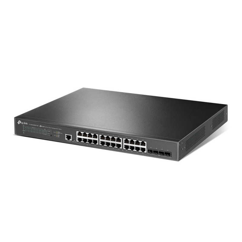 TP-Link JetStream TL-SG3428XPP-M2 beheerde L2+-netwerkswitch, 2.5G Ethernet, PoE, 1U, zwart