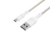 WINX LINK Simple USB-naar-Micro-USB-kabel, nylon gevlochten, 1 m, wit