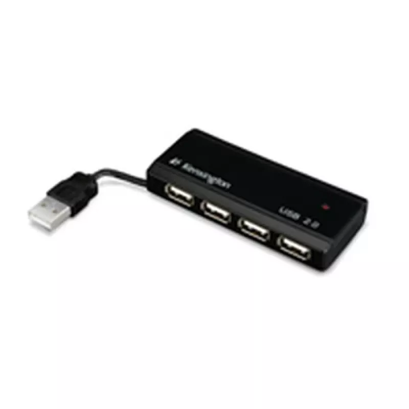 Kensington PocketHUB Mini USB 2.0-hub, 4 poorten (33399EU)