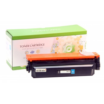 Static Control toner voor HP 410X CF411X / Canon CRG 046H, cyaan, compatibel, 5000 pagina's
