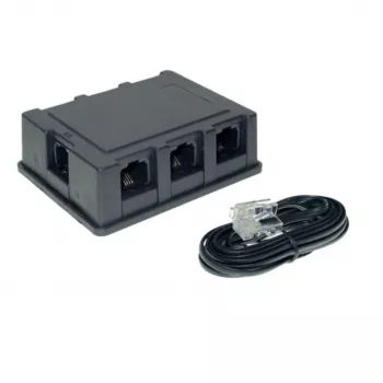 S/CONN maximum connectivity ISDN-verdeler, 6-voudig, set met 3,0 m aansluitkabel, 71400-6SET