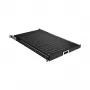 EFB Elektronik 691651ATS.12 uitschuifbare 19″-legplank voor rack, 1U, diepzwart RAL 9005