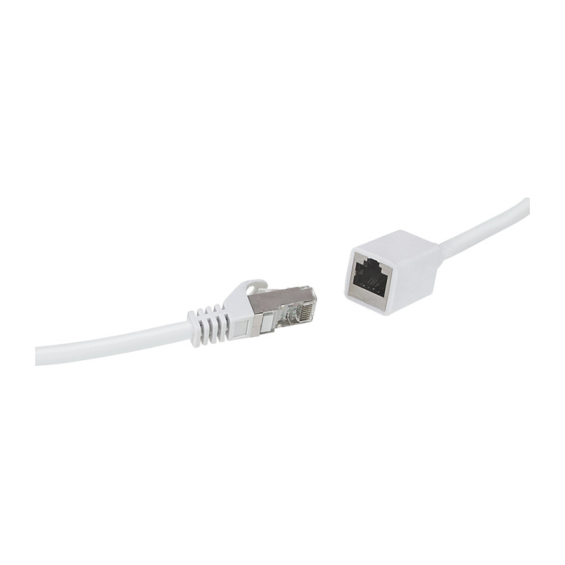 LogiLink CQX061S Cat.6A Premium patchkabelverlenging, 3 m, wit