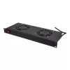 LogiLink FAU102B 19″-ventilatorunit, 2 ventilatoren, met schakelaar, 1U, zwart