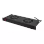 LogiLink FAU102B 19″-ventilatorunit, 2 ventilatoren, met schakelaar, 1U, zwart