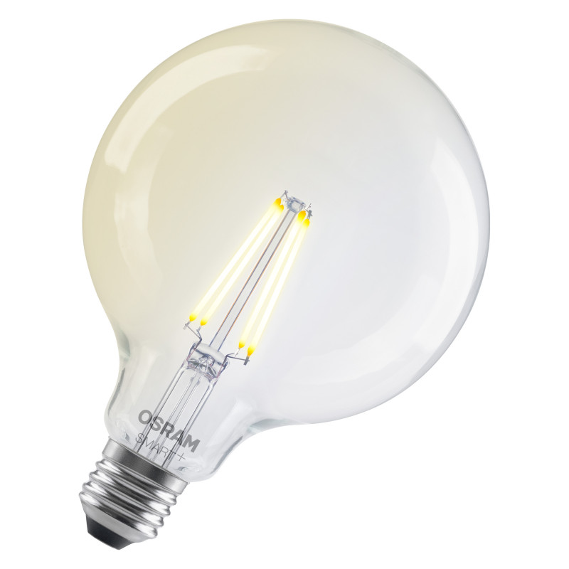Osram SMART+ MATTER Filament Dimmable Classic Globe 827 slimme filamentlamp, E27, 6 W, warmwit, wifi