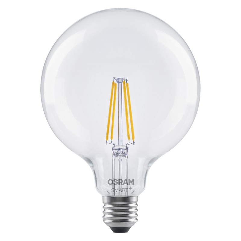 Osram SMART+ MATTER Filament Dimmable Classic Globe 827 slimme filamentlamp, E27, 6 W, warmwit, wifi