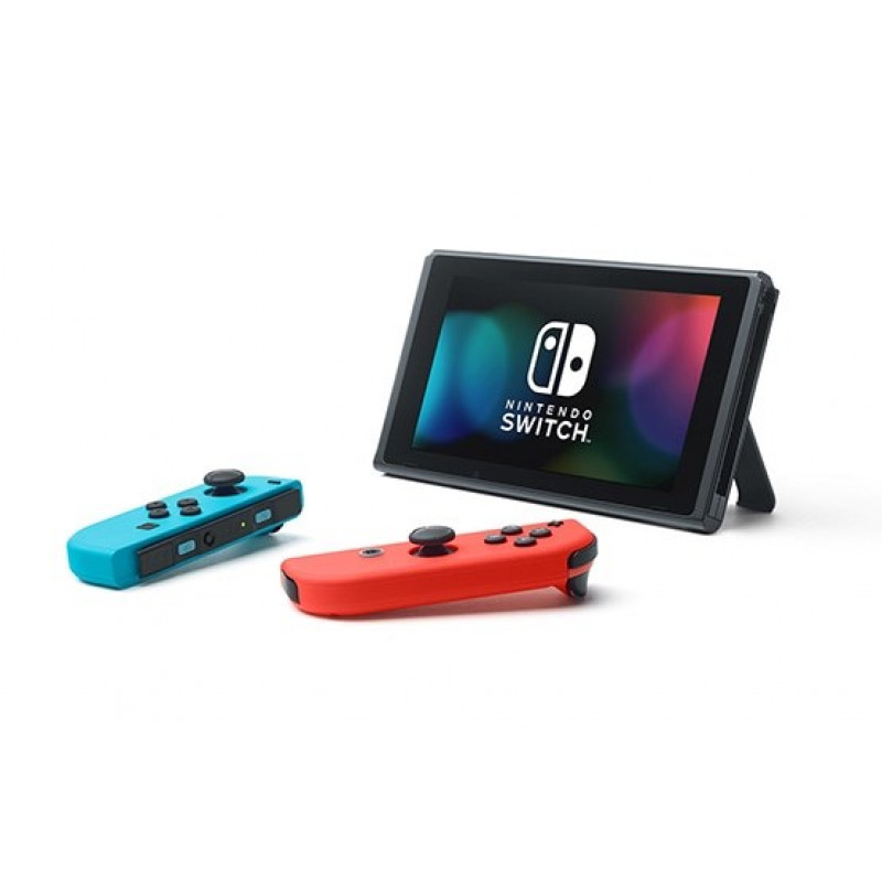 Nintendo Switch V2 NSH006 spelcomputer, rood en blauw