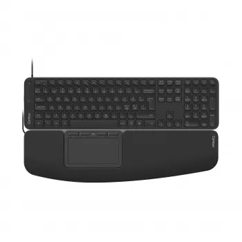 Contour Design CDTP2050BALPN2050 bedraad desktoptoetsenbord, volledig formaat (100%), USB, schaarmechanisme, QWERTY, zwart