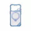 Skinarma Saturn Skin000483 hoesje met MagSafe en RotatingKick Stand voor iPhone 18 Pro / 17 Pro, blauw