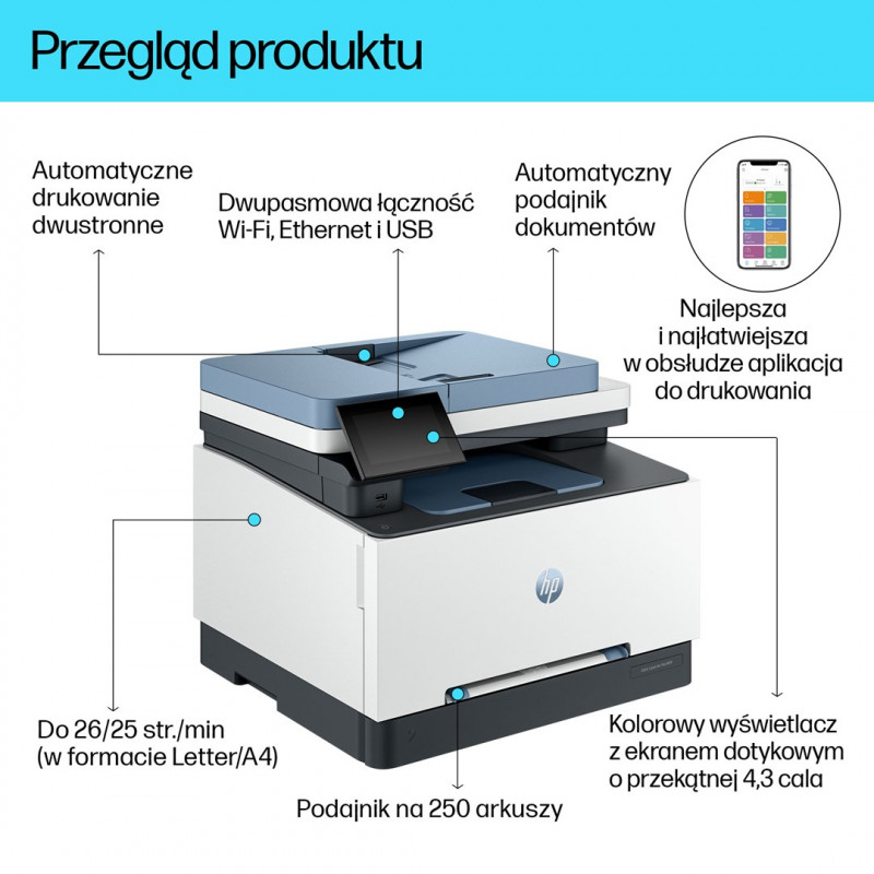 HP Color LaserJet Pro 3302sdw multifunctionele printer (499Q6F)