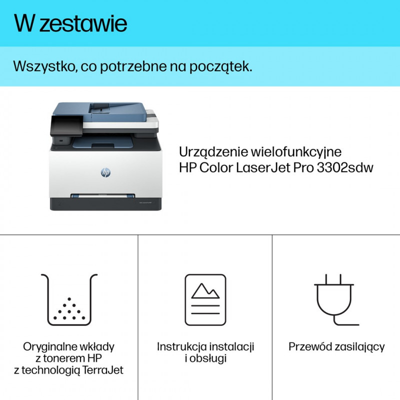 HP Color LaserJet Pro 3302sdw multifunctionele printer (499Q6F)