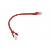 Lanberg PCU6-10CC-0025-R patchkabel RJ45 Cat.6 U/UTP, 0,25 m, rood