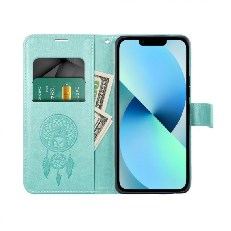 OEM flipcase Mezzo Book voor Samsung S20 FE / S20 FE 5G, dromenvangerpatroon, groen