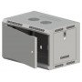 Alantec SW-9U-600-500-N-DMJ-OP-RP-B-S 19-inch wandkast 9U 600x500, ongedeeld, enkele metalen deur, grijs, flatpack