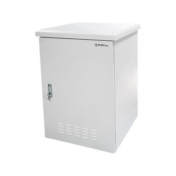 Alantec SZ-18U-600-600-01-S 19-inch kast voor buiten, wand- of vloermontage, 18U, 600x600, IP55, grijs