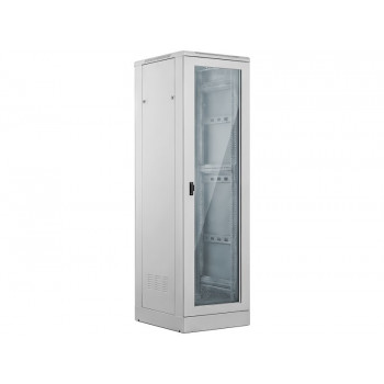 Alantec 42U 800x800 vrijstaande serverkast, glazen voordeur, grijs