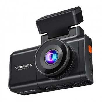 WOLFBOX X3 dashcam, 2,5K voor + 1080p achter, Wi-Fi, 64 GB