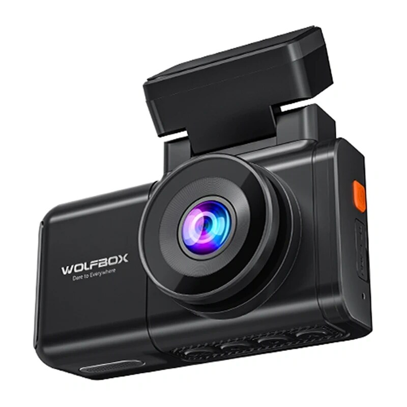 WOLFBOX X3 dashcam, 2,5K voor + 1080p achter, Wi-Fi, 64 GB