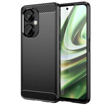 iLike Carbon Case flexibel siliconen hoesje voor OnePlus Nord CE 3, zwart