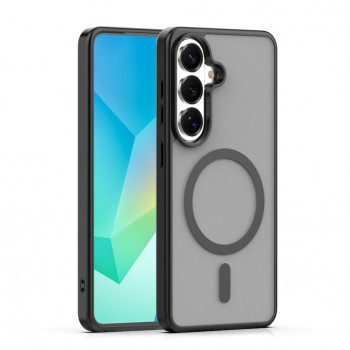 iLike Mag Matt hoesje voor Samsung Galaxy A16 4G / A16 5G / A17 4G / A17 5G met grote camera-uitsparing, zwart