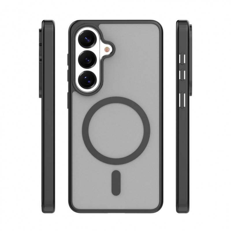 iLike Mag Matt hoesje voor Samsung Galaxy A16 4G / A16 5G / A17 4G / A17 5G met grote camera-uitsparing, zwart
