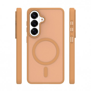 iLike Mag Matt hoesje voor Samsung Galaxy A16 4G / A16 5G / A17 4G / A17 5G met grote camera-uitsparing, bruin