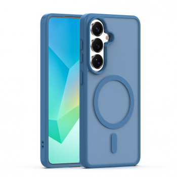 iLike Mag Matt hoesje voor Samsung Galaxy A16 4G / A16 5G / A17 4G / A17 5G met grote camera-uitsparing, donkerblauw