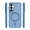 iLike Mag Matt hoesje voor Samsung Galaxy A16 4G / A16 5G / A17 4G / A17 5G met grote camera-uitsparing, donkerblauw