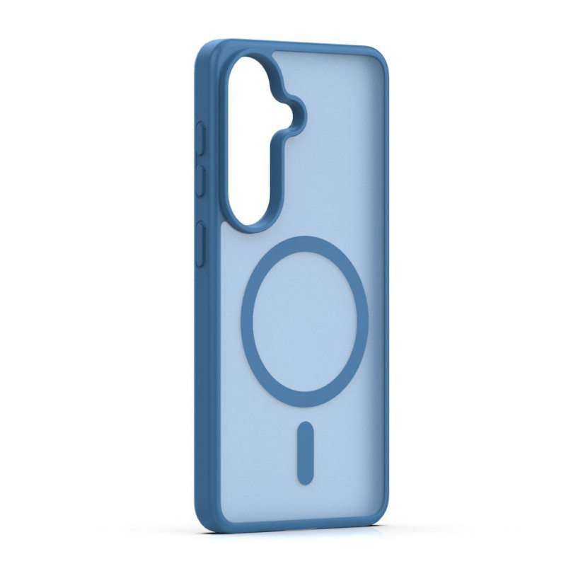 iLike Mag Matt hoesje voor Samsung Galaxy A16 4G / A16 5G / A17 4G / A17 5G met grote camera-uitsparing, donkerblauw