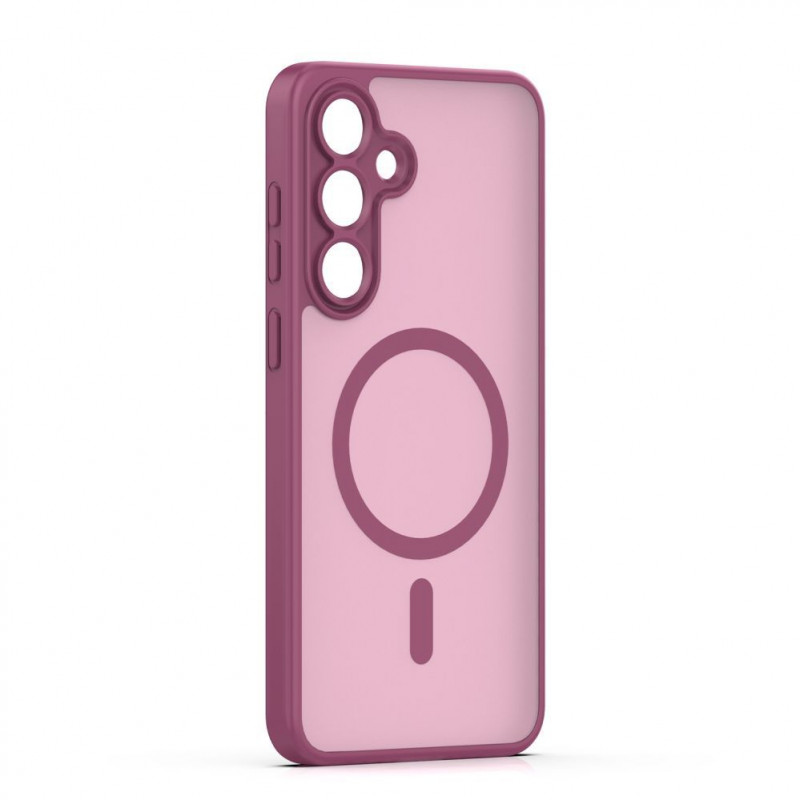 iLike Mag Matt hoesje voor Samsung Galaxy A16 4G / A16 5G / A17 4G / A17 5G met grote camera-uitsparing, bordeaux