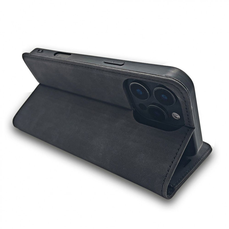 TFO Smart Suede hoesje voor iPhone 17 Pro Max 6,9 / iPhone 18 Pro Max 6,9, zwart