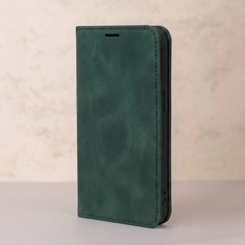 TFO Smart Suede hoesje voor iPhone 17 Pro 6,3 / iPhone 18 Pro 6,3, groen