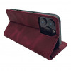 TFO Smart Suede hoesje voor iPhone 17 Pro 6,3 / iPhone 18 Pro 6,3, bordeaux