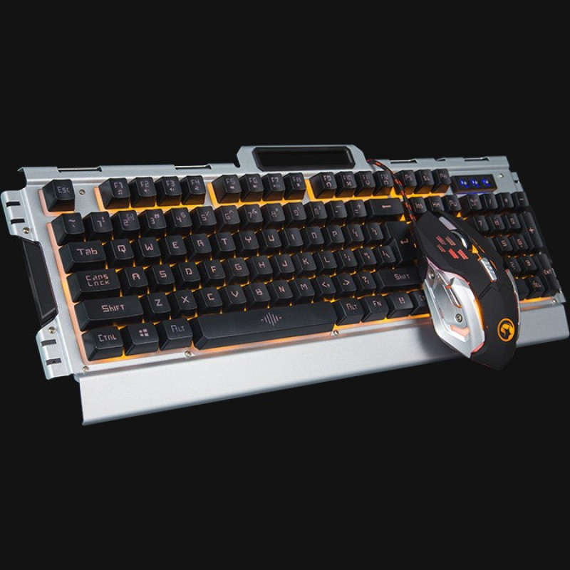 Marvo CM303 CZ set met toetsenbord, headset en muis, zilver