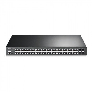 TP-Link JetStream TL-SG3452P beheerde L2/L3 Gigabit Ethernet PoE-netwerkswitch, 1U, zwart