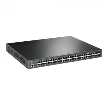 TP-Link JetStream TL-SG3452P beheerde L2/L3 Gigabit Ethernet PoE-netwerkswitch, 1U, zwart