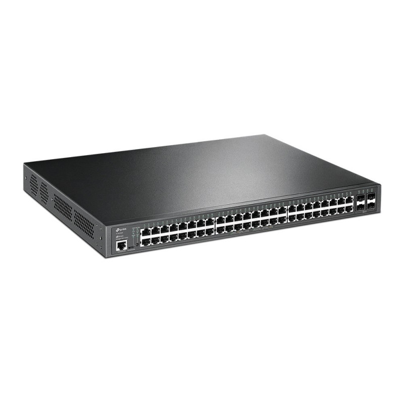 TP-Link JetStream TL-SG3452P beheerde L2/L3 Gigabit Ethernet PoE-netwerkswitch, 1U, zwart