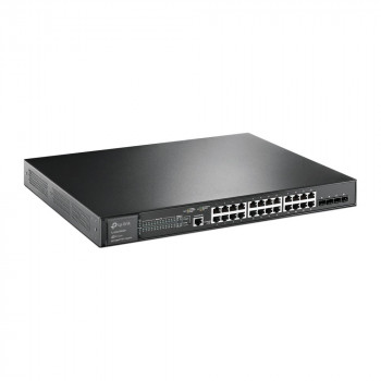TP-Link JetStream TL-SG3428XMP beheerde L2+ Gigabit Ethernet PoE-netwerkswitch, 1U, zwart