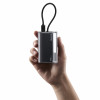 SHARGE Flow 3 powerbank, 10.000 mAh, 45 W PD, USB-C-kabel, zwart