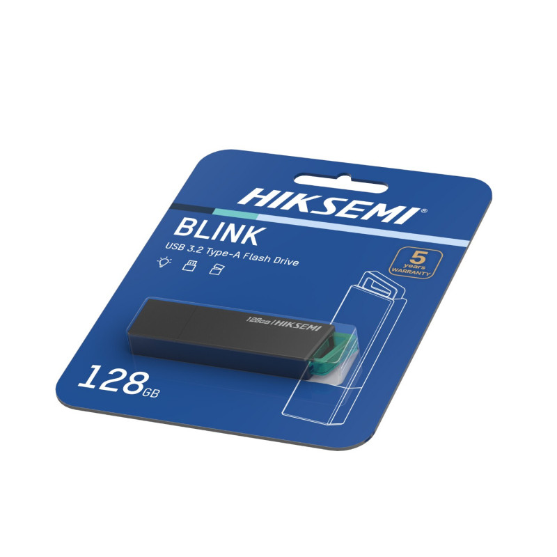 Hiksemi Blink HS-USB-E302 128 GB USB 3.2 usb-stick, zwart