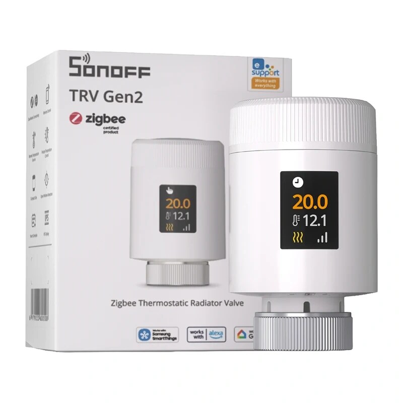 Sonoff TRV Gen2 (TRV-ZBT) Zigbee thermostatische radiatorknop