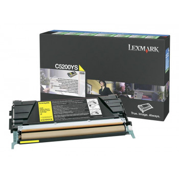 Lexmark C5200YS tonercartridge, geel, origineel, LRP