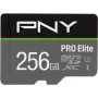 PNY PRO Elite P-SDU256V31100PRO-GE microSDXC-geheugenkaart, 256 GB, UHS-I U3, A1, V30, met SD-adapter