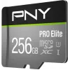PNY PRO Elite P-SDU256V31100PRO-GE microSDXC-geheugenkaart, 256 GB, UHS-I U3, A1, V30, met SD-adapter