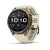 Garmin Fenix 9 Pro 010-04335-26 smartwatch, 43 mm, Autumn Gold titanium, crème/Frans grijze siliconen band